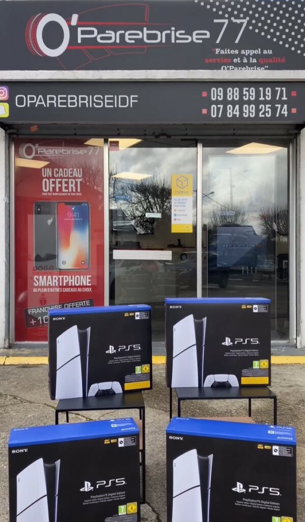 pare brise PS5 offert
