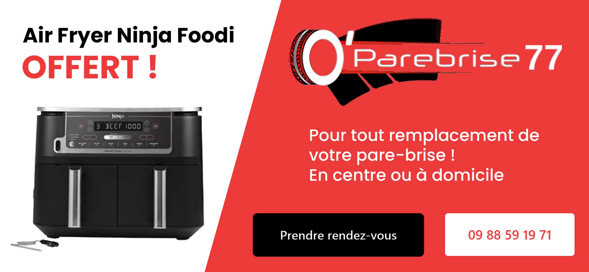 offre remplacement pare-brise air fryer