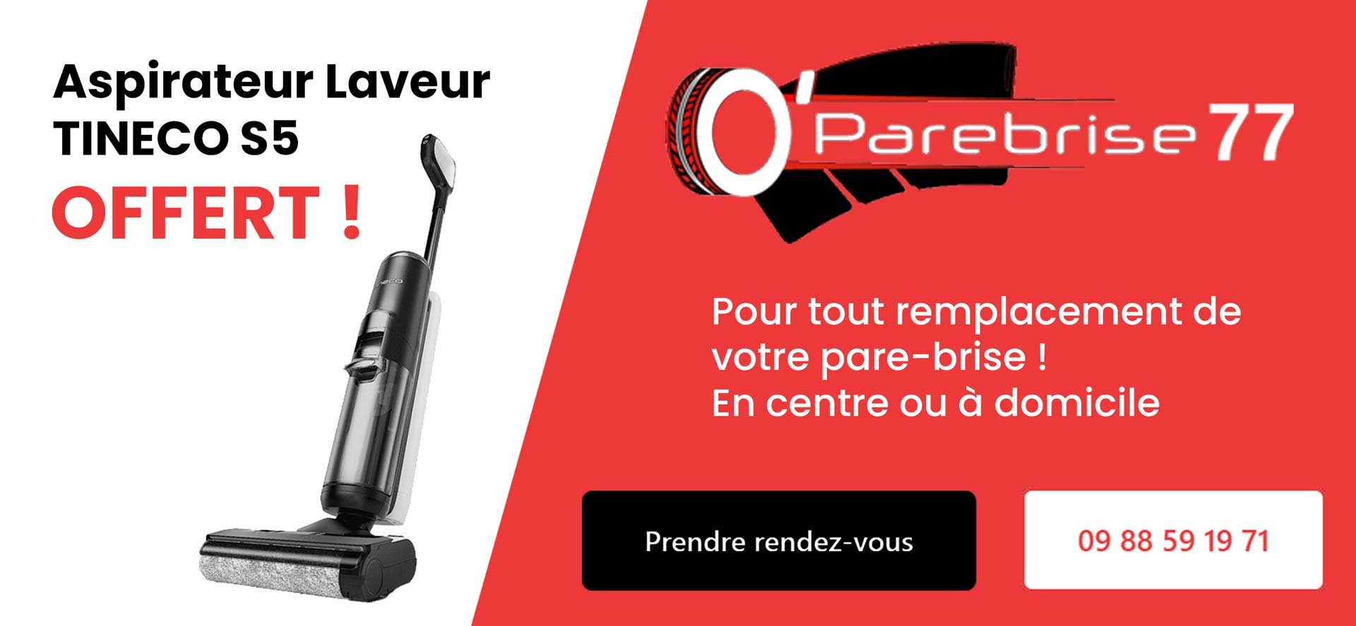 offre remplacement pare-brise tineco